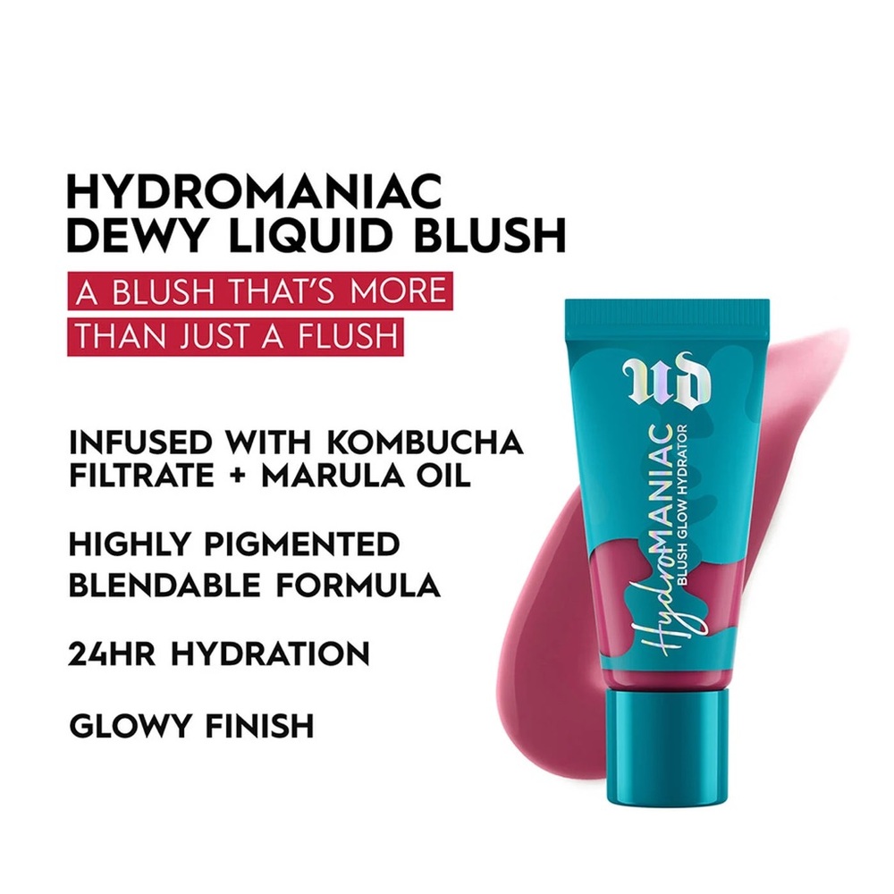 NEW IN BOX Urban Decay Hydromaniac Dewy Liquid Blush - Unhinged ULTRA HYDRATING - Picture 7 of 8